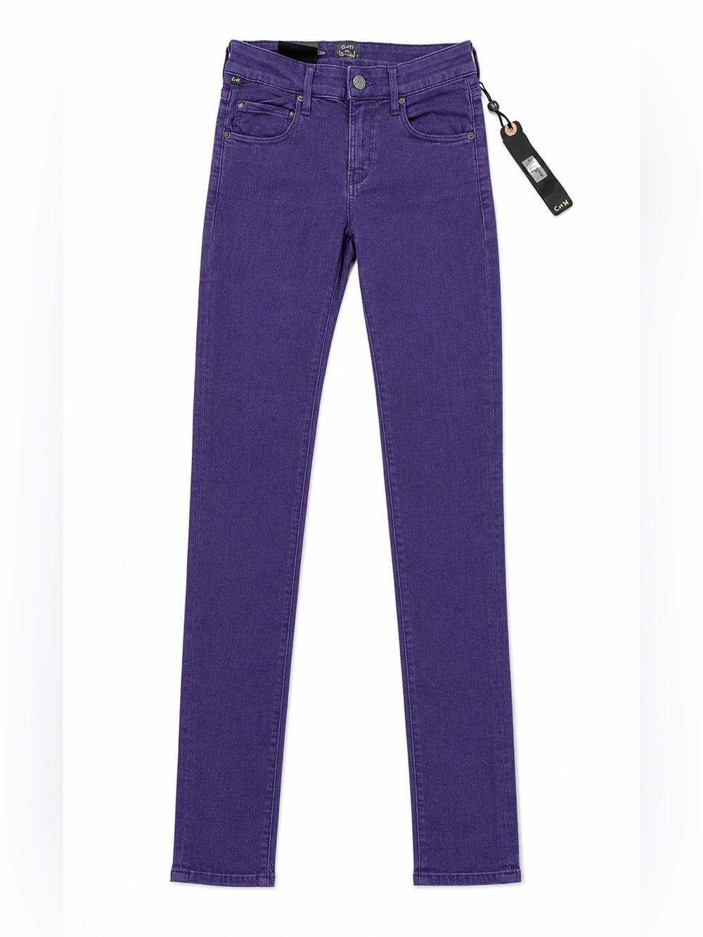 NWT ($174) Citizens Of Humanity Avedon Low Rise Skinny Jean Womens 24 Purple Y2K